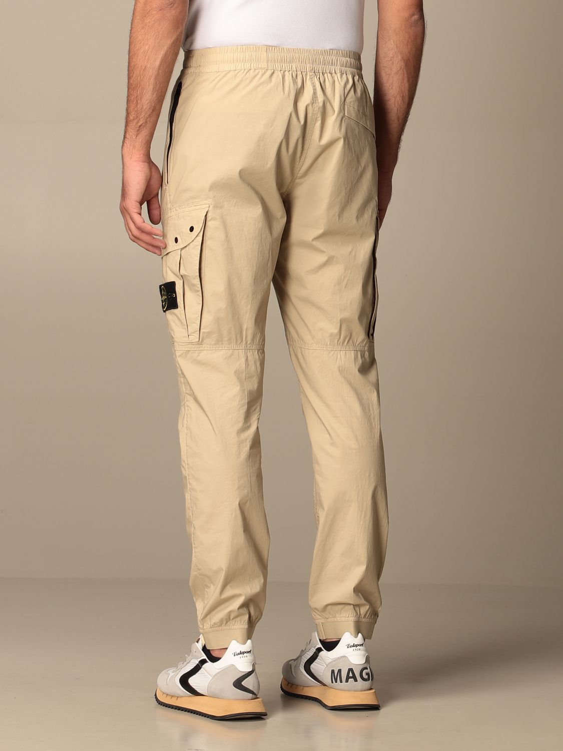 stone island sand cargo pants