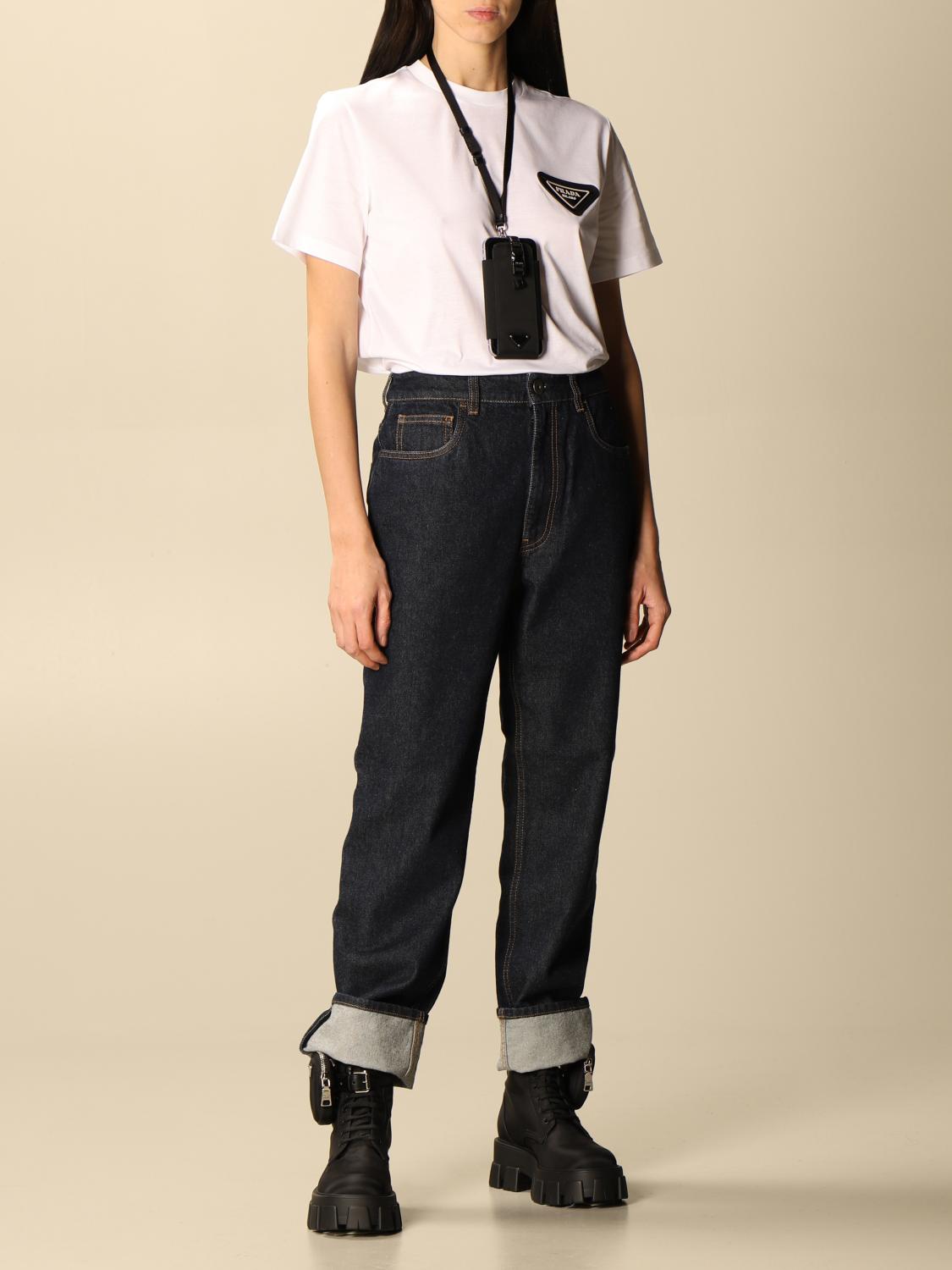 top cropped prada