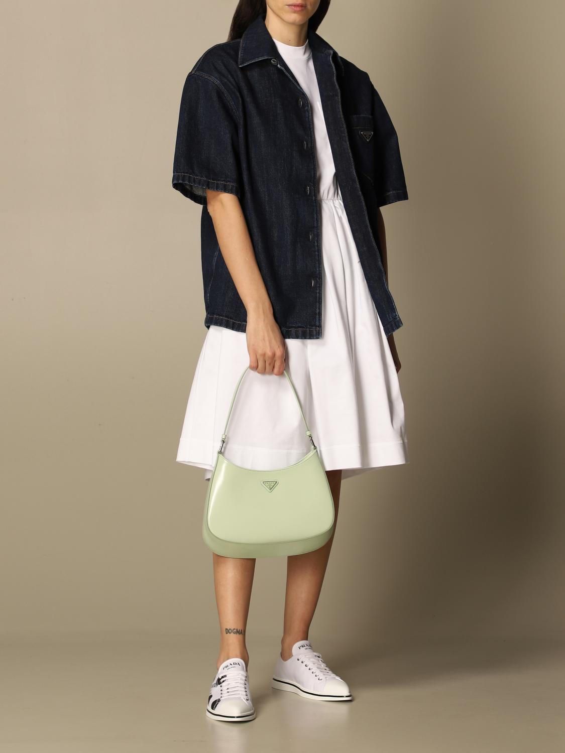 PRADA: Giacca di jeans - Blue | Blazer Prada GFB204 1XWL GIGLIO.COM