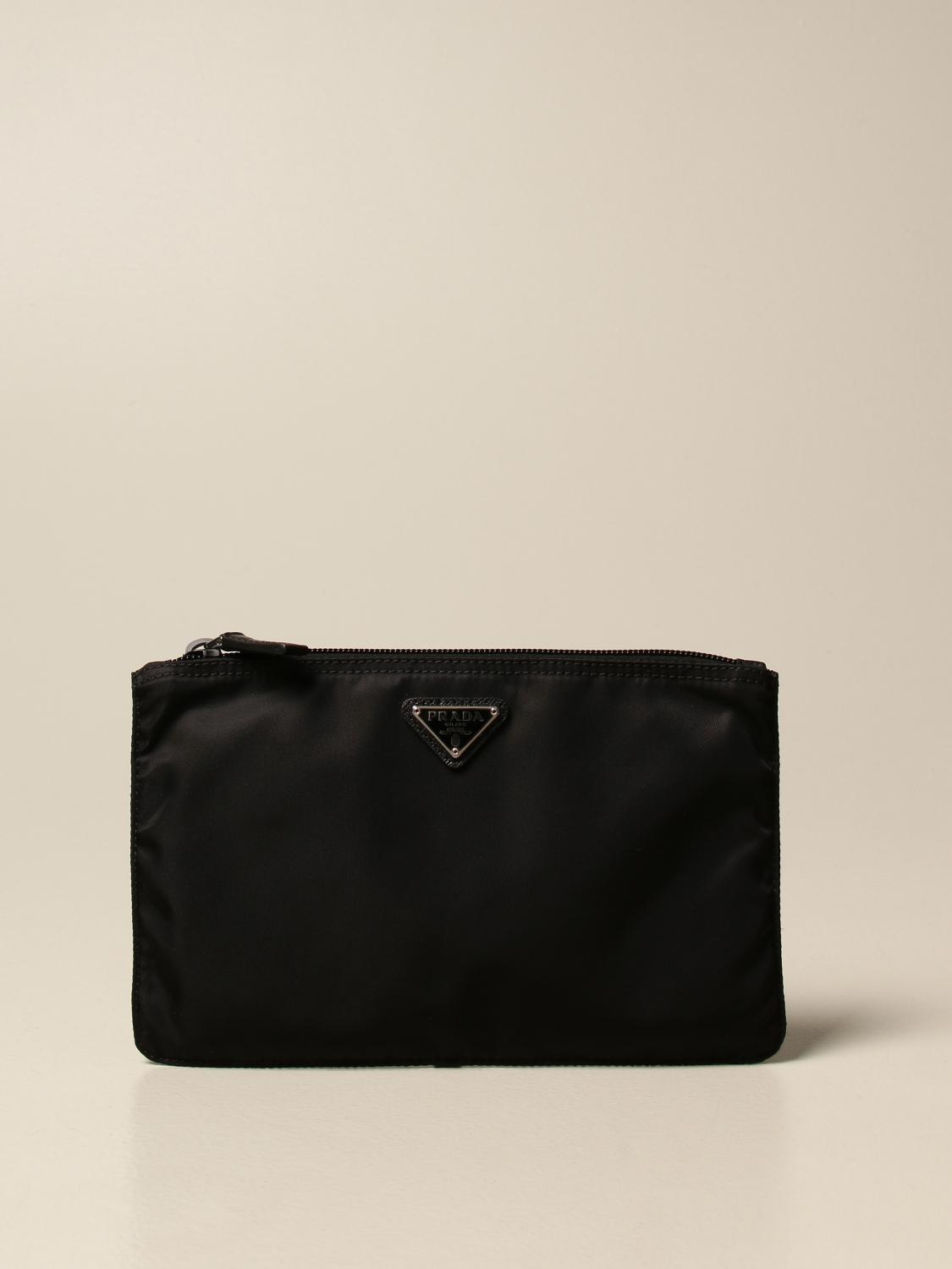 Prada Women's Basket Clutch In Black