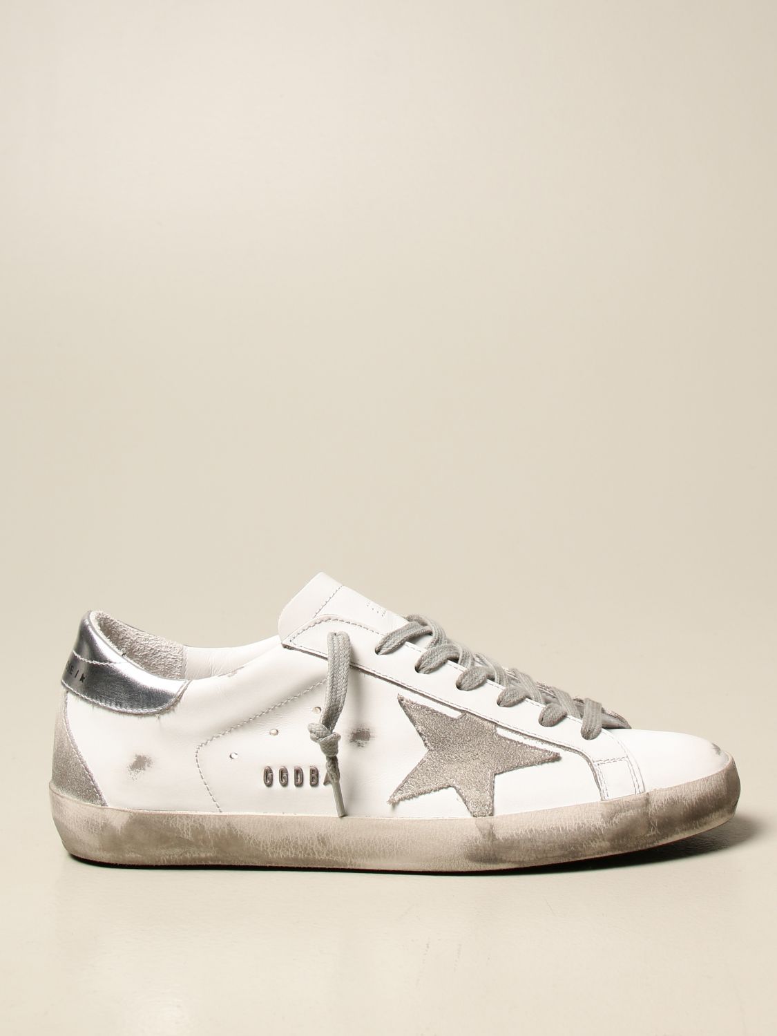 GOLDEN GOOSE: classic sneakers in leather | Sneakers Golden Men White | Sneakers Golden Goose GMF00102.F000317.10273 GIGLIO.COM