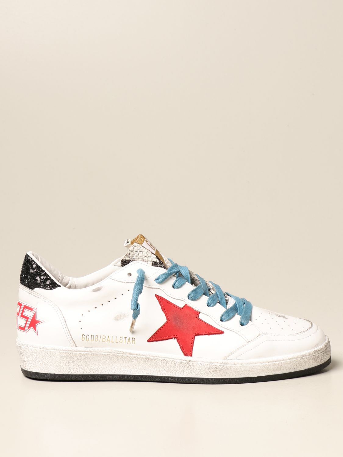 helbrede ubrugt Dwell GOLDEN GOOSE: Ball Star sneakers in leather - White | Golden Goose sneakers  GMF00117.F000635.80516 online on GIGLIO.COM