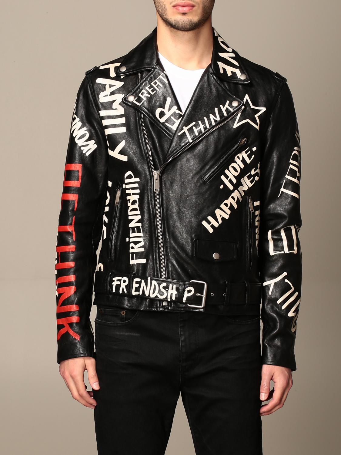 Golden goose biker on sale jacket