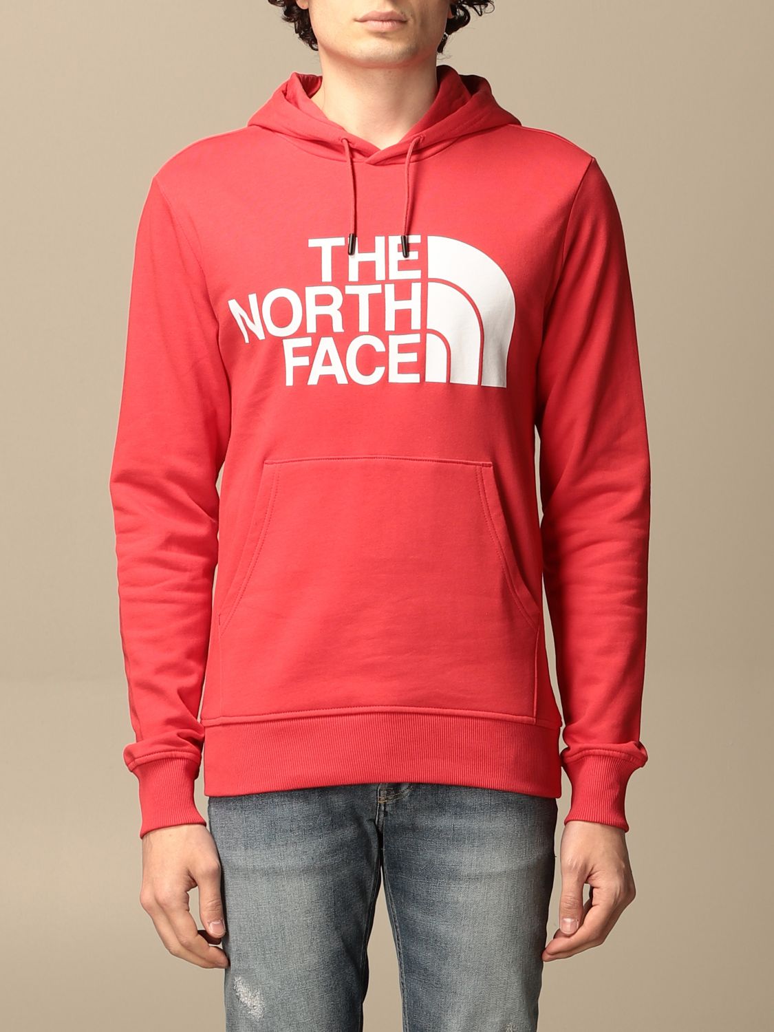 THE FACE: Core sweatshirt with logo - Red | The North Face sweatshirt NF0A3XYD online on GIGLIO.COM