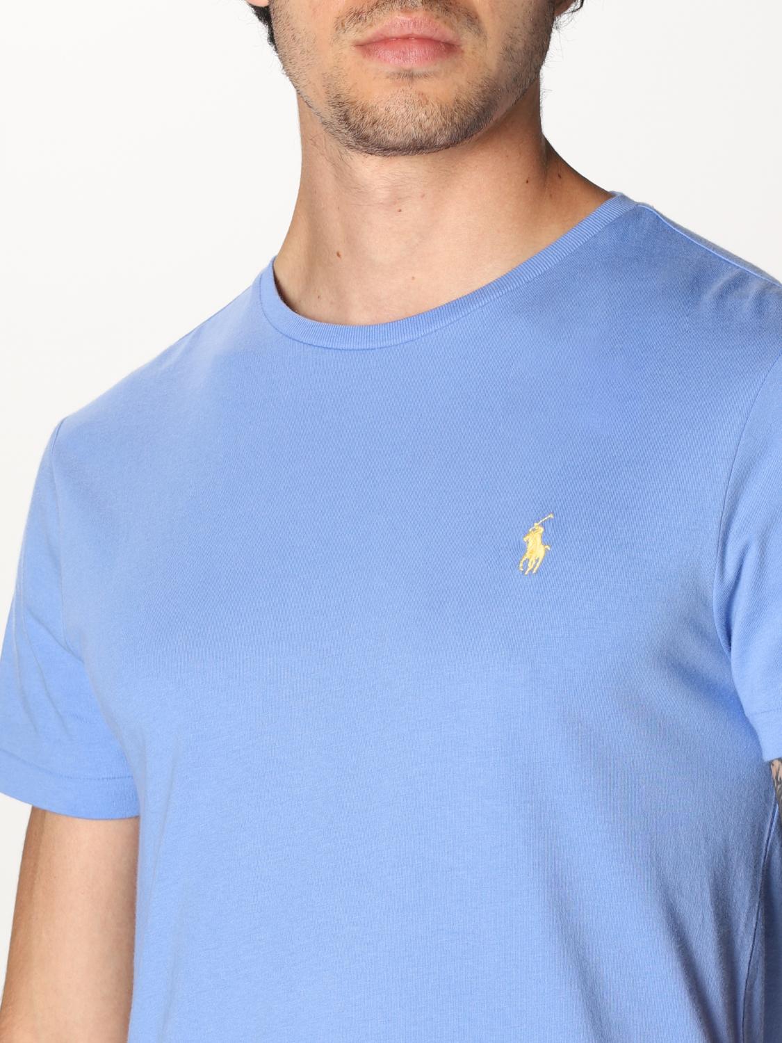 ralph lauren blue marl t shirt