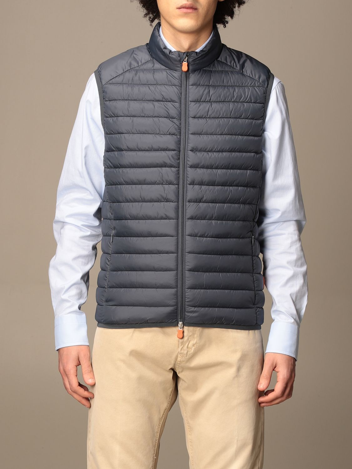 SAVE THE DUCK: Giga12 down jacket in light nylon - Navy | Save The Duck ...
