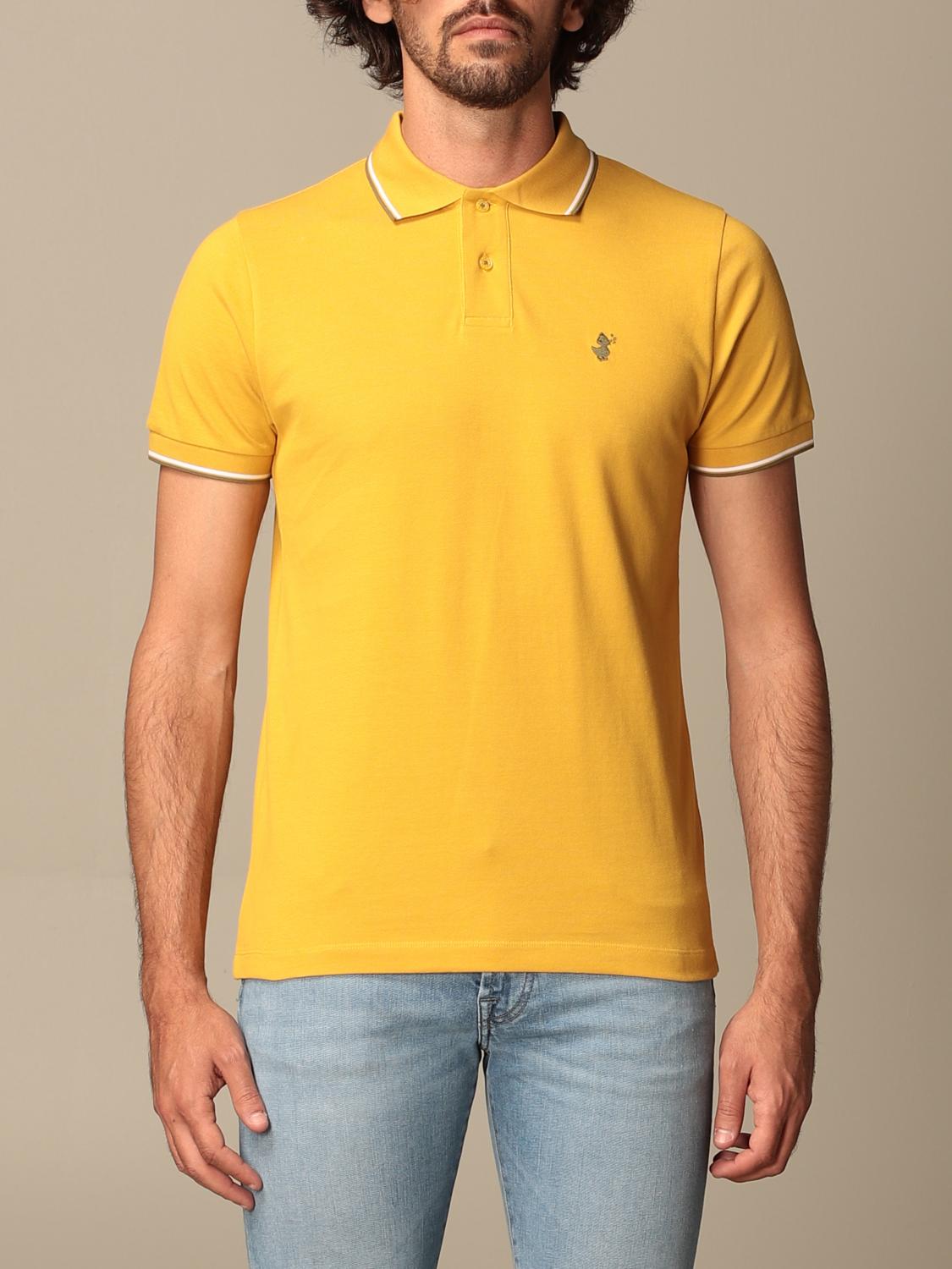 mustard yellow polo shirt mens