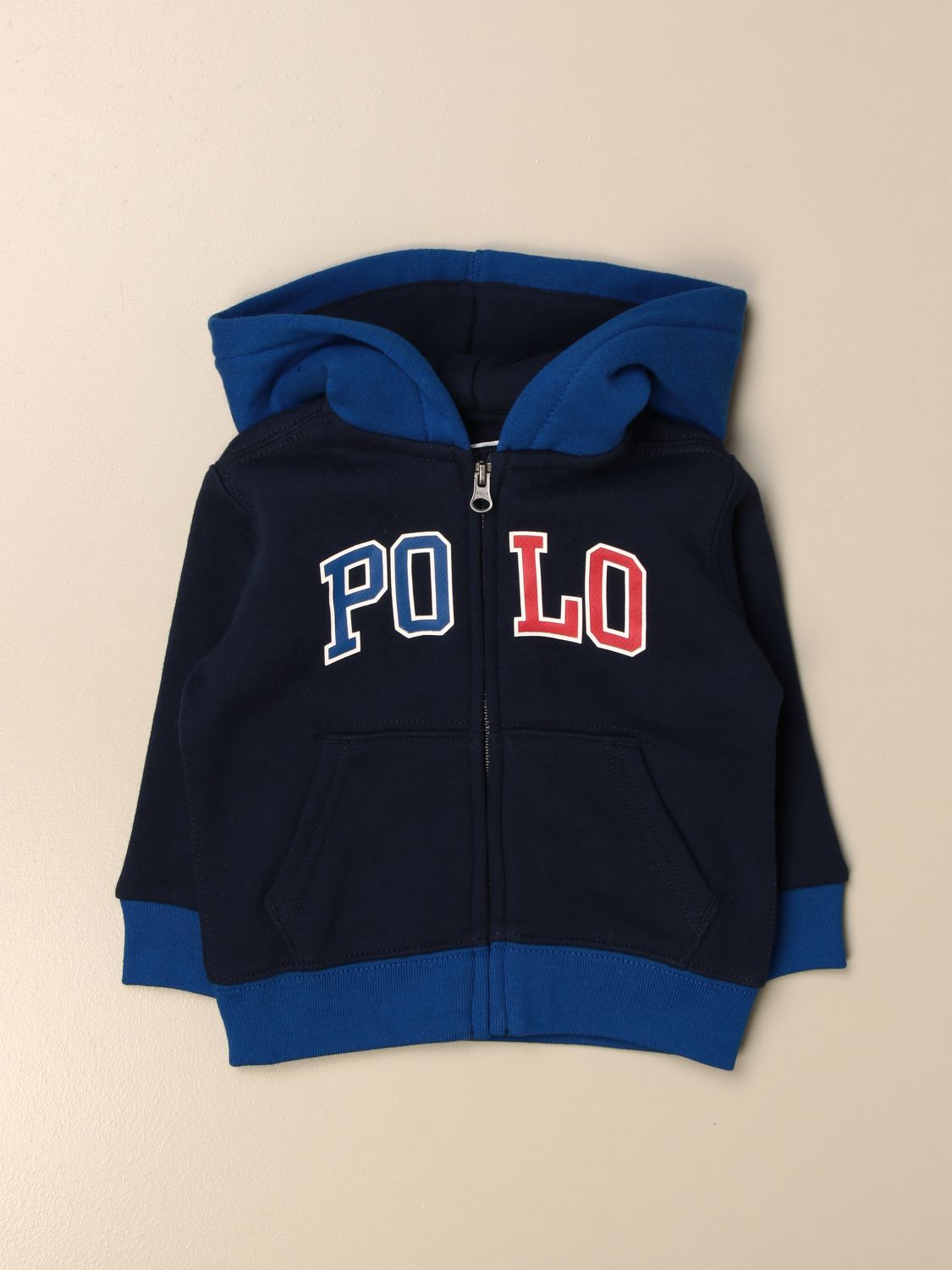POLO RALPH LAUREN INFANT: Hoodie - Blue | Sweater Polo Ralph Lauren ...