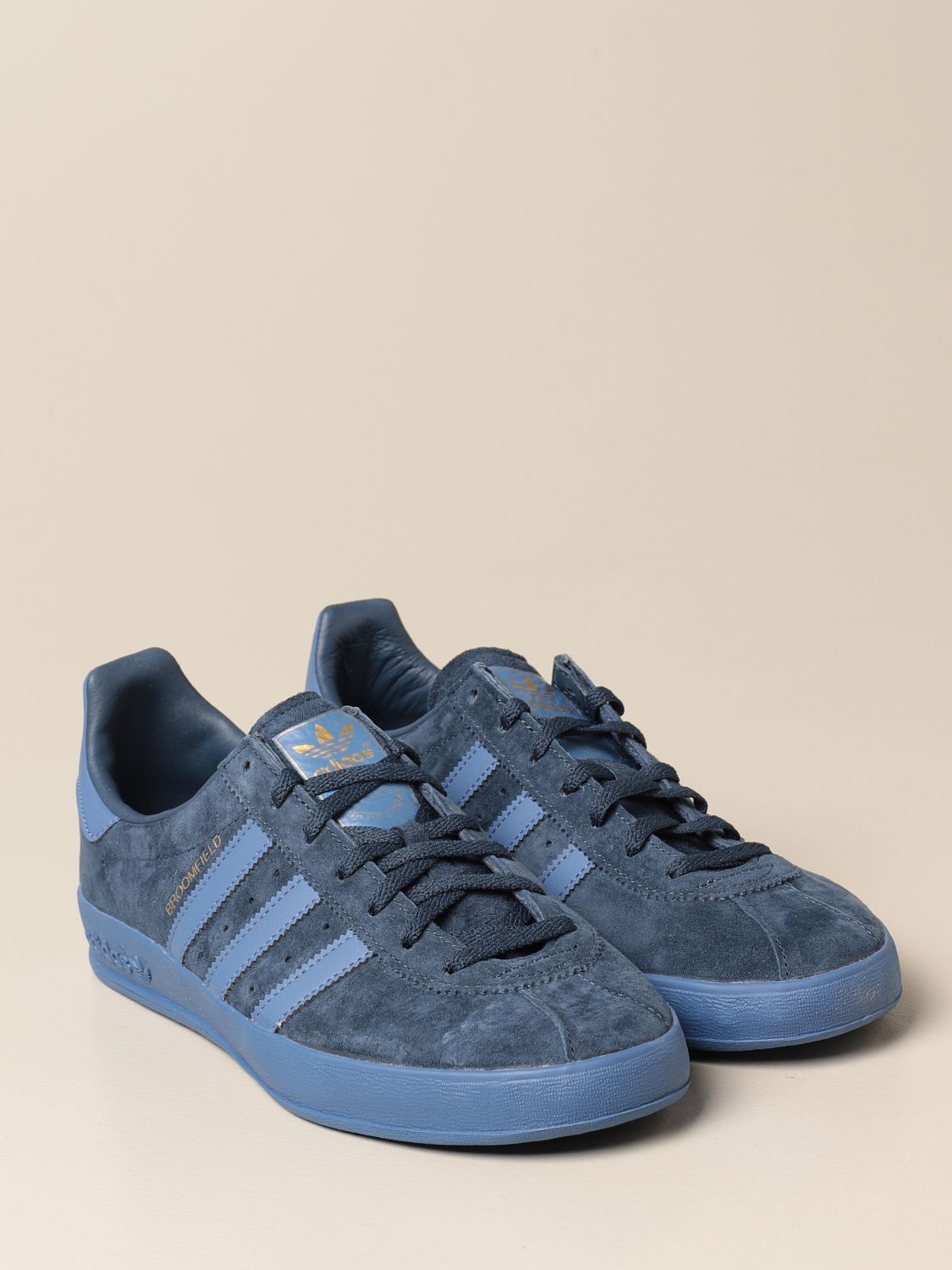 oficina postal Suavemente Larry Belmont ADIDAS ORIGINALS: Broomfield sneakers in suede and synthetic leather - Blue  | Adidas Originals sneakers FX5678 online on GIGLIO.COM