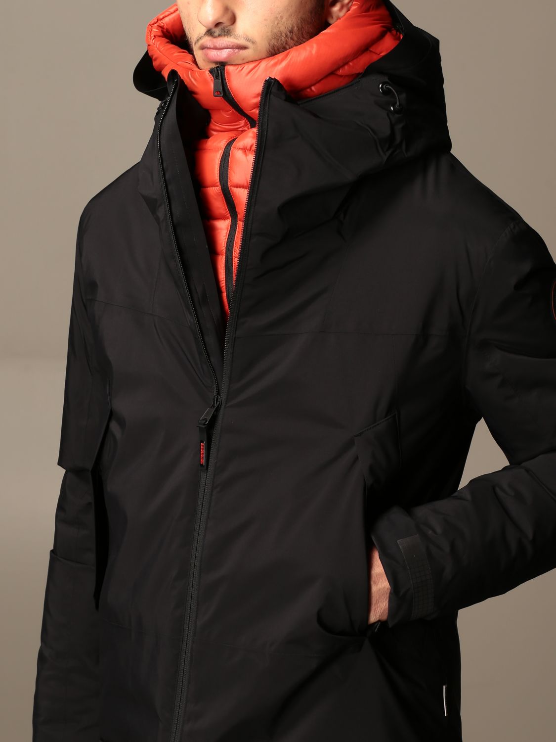 Outlet: s jacket with hood - Black | Napapijri NP0A4ER30411 online on