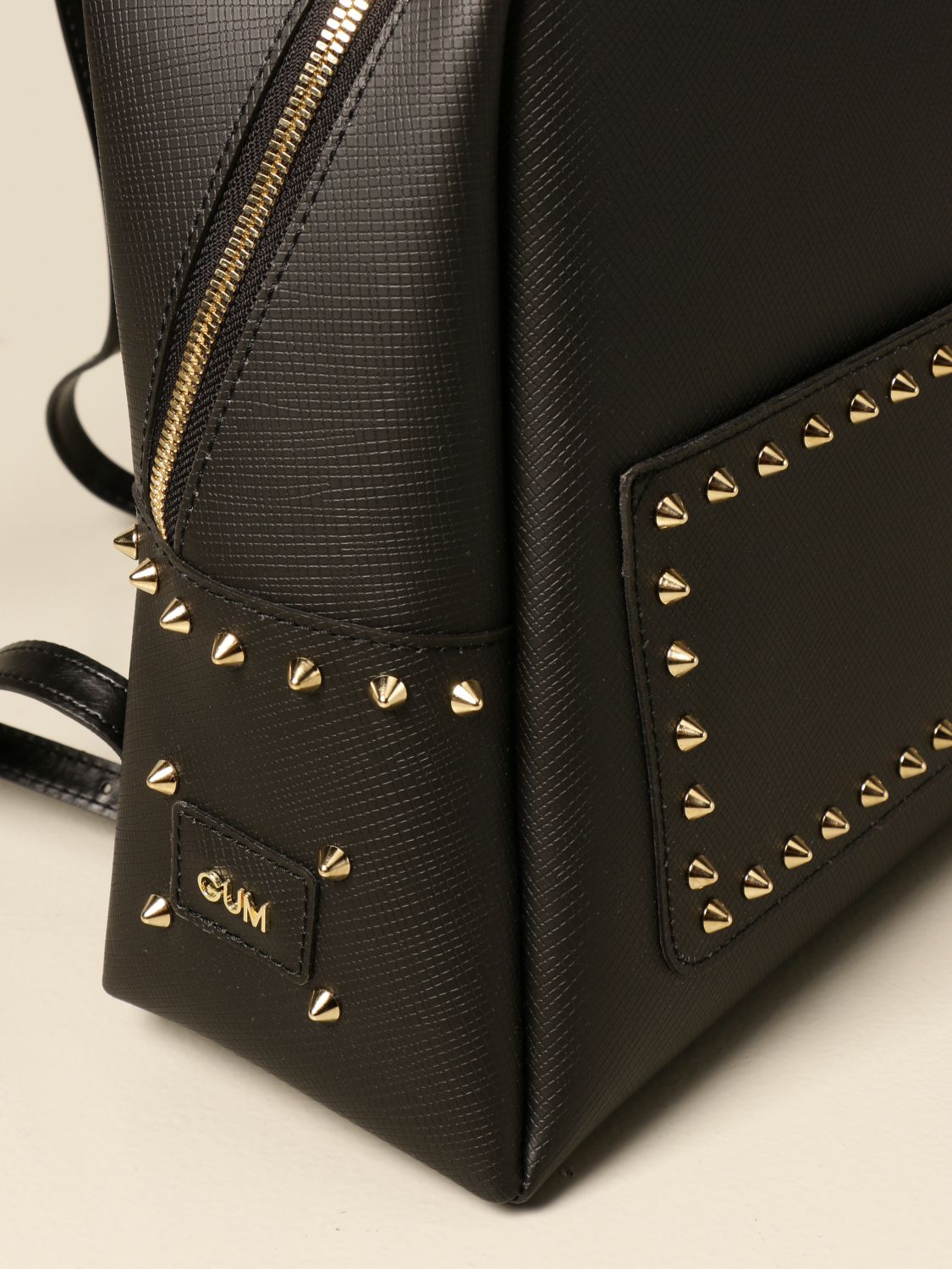 GUM: pvc backpack with studs | Backpack Gum Women Black | Backpack Gum ...