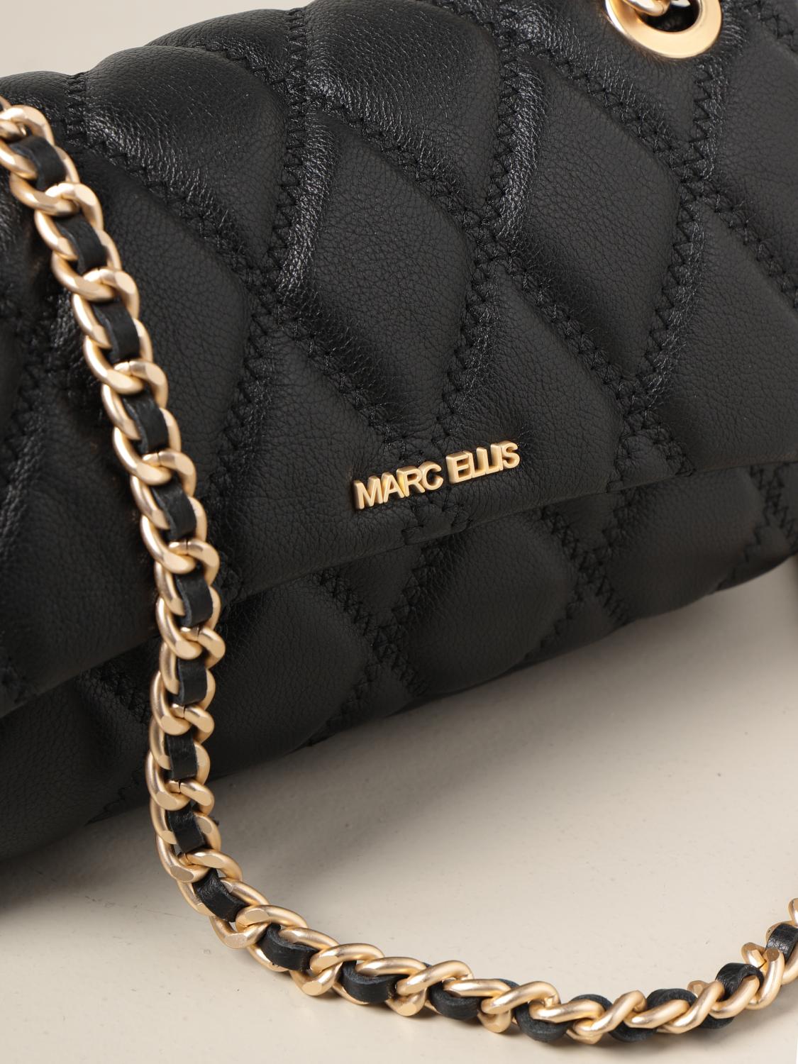 MARC ELLIS Desdemona bag in quilted leather Black Marc Ellis