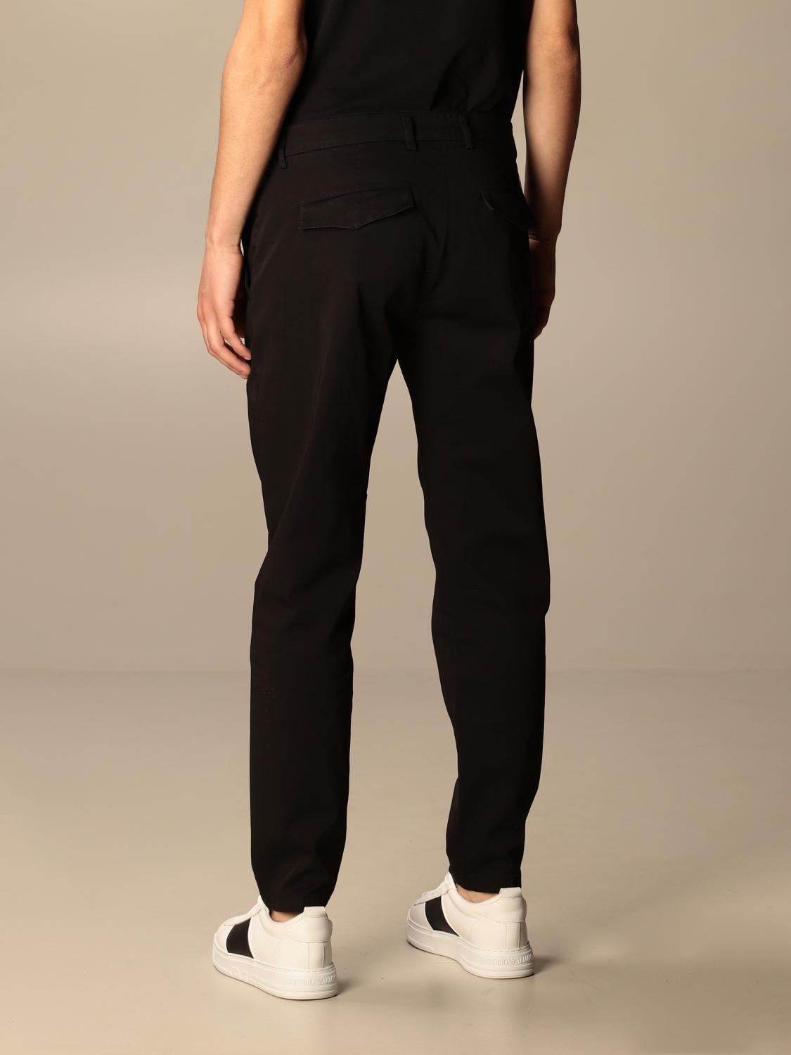 DEPARTMENT 5: Pantalone Department Five in gabardine tinto capo - Nero | Pantalone  Department 5 UP005 1TS0001 GIGLIO.COM