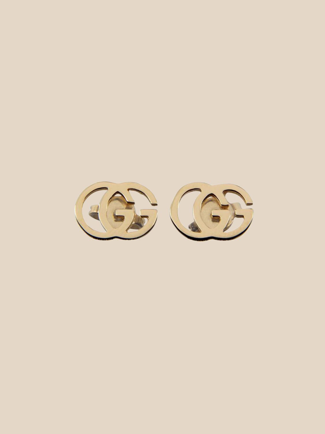 gold gucci stud earrings