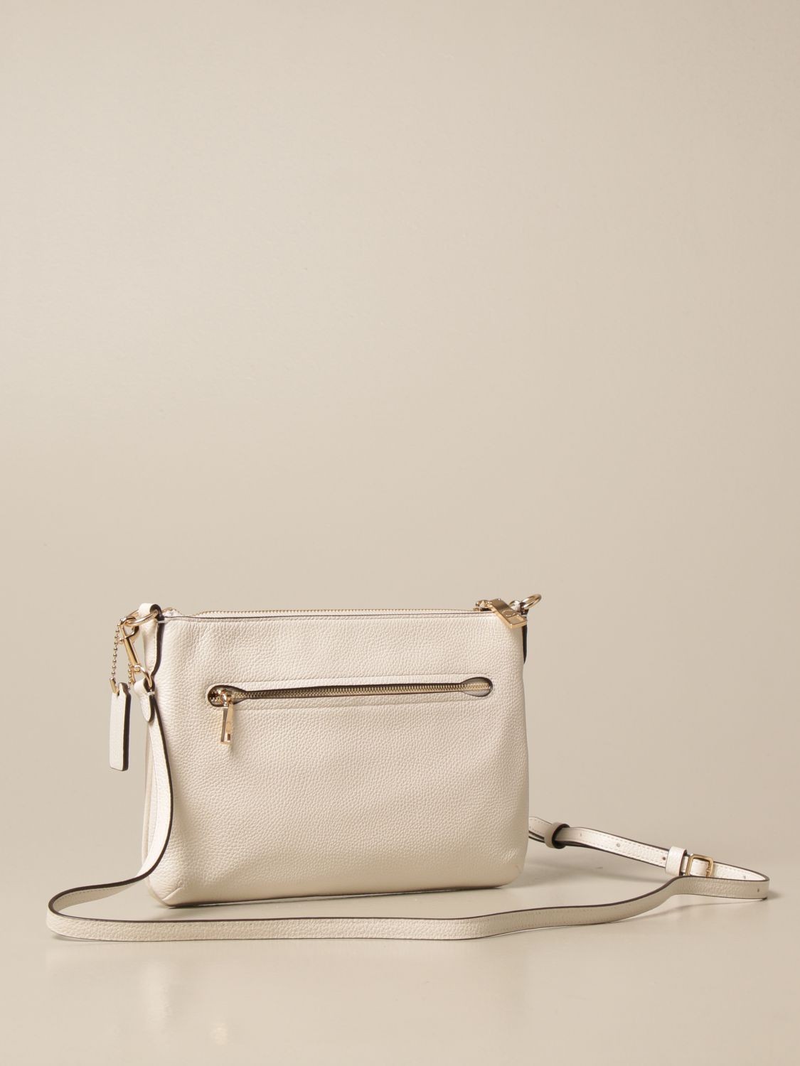 COACH: Polly shoulder bag in textured leather | Crossbody Bags Coach ...