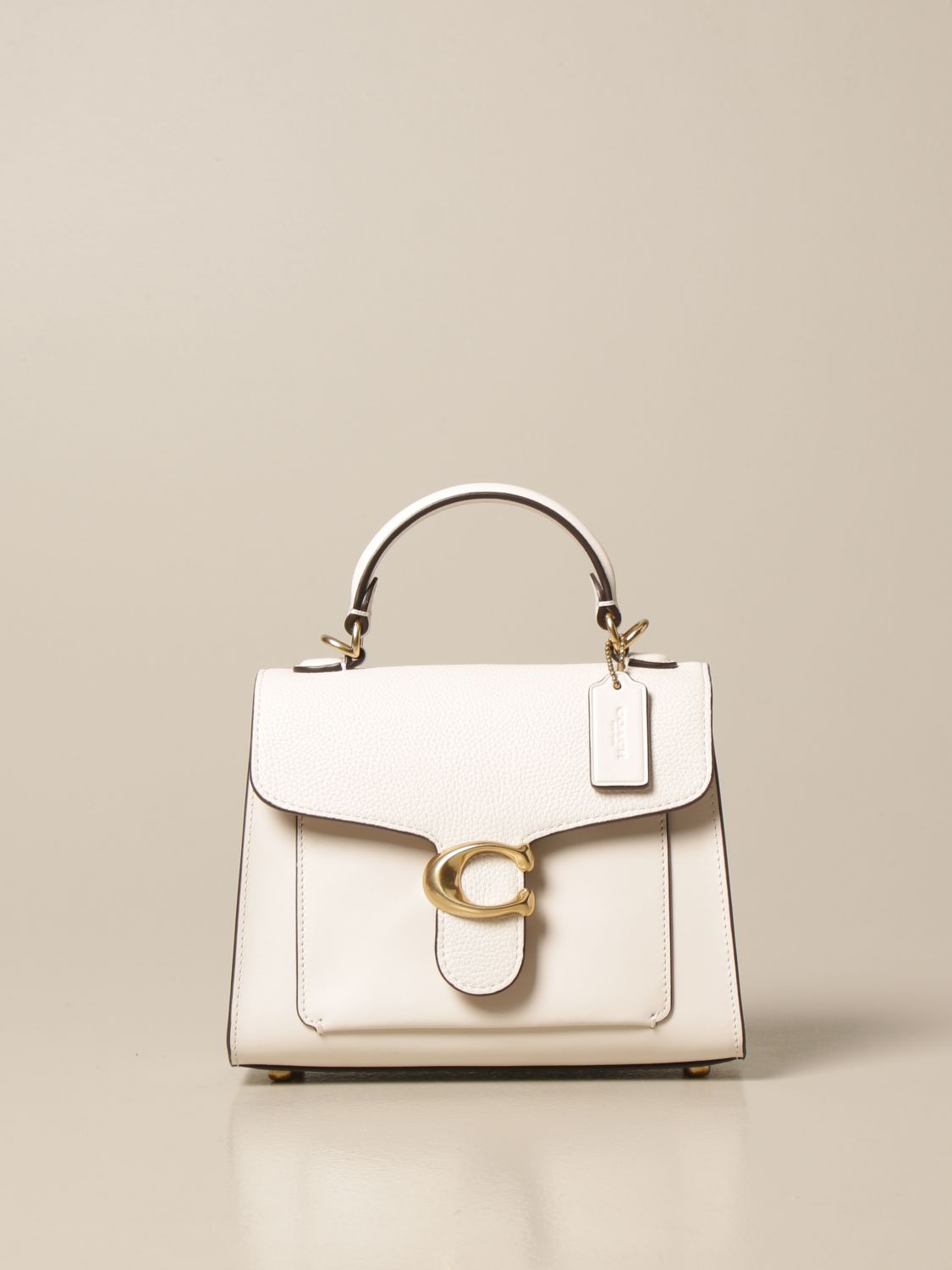 COACH: Tabby bag in smooth and textured leather - White | Coach handbag 636  online on 