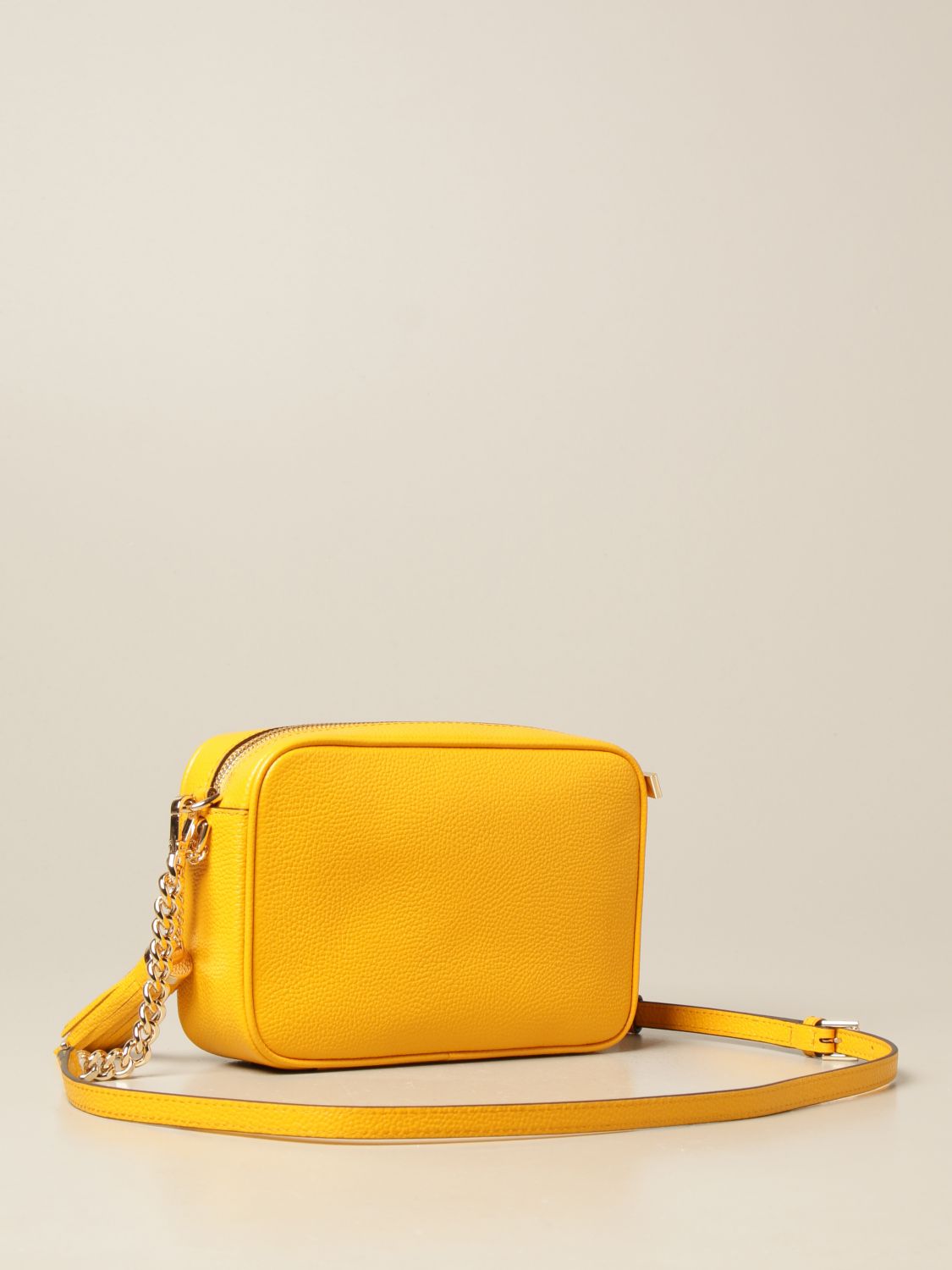 Leather crossbody bag Michael Kors Yellow in Leather - 27657729