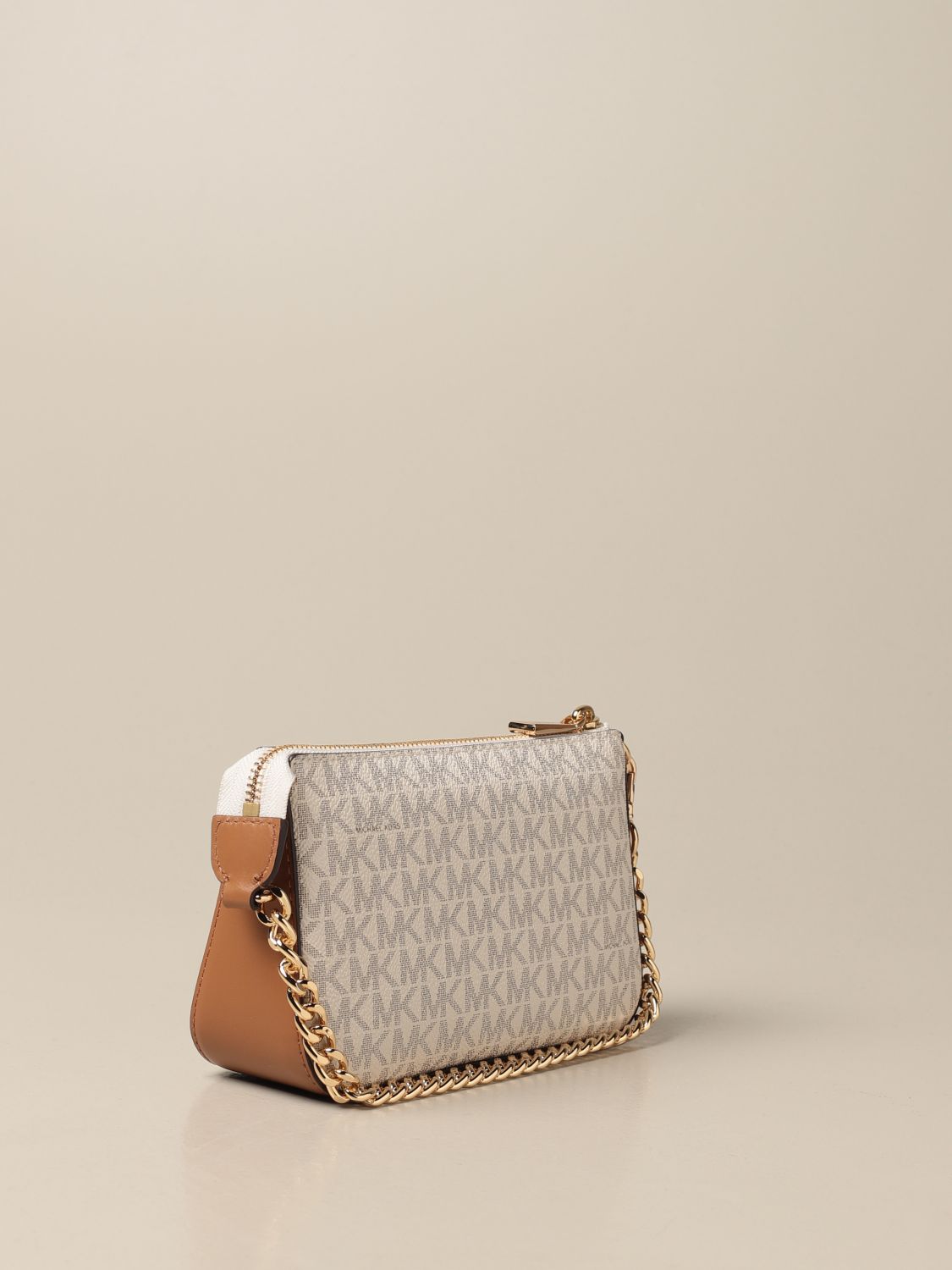 michael kors cream clutch bag