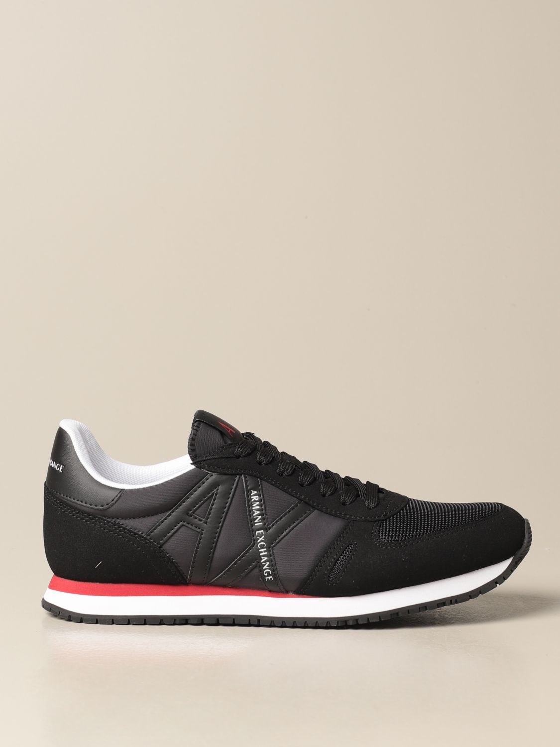 ARMANI EXCHANGE: Basic running sneakers with contrast logo | Sneakers ...
