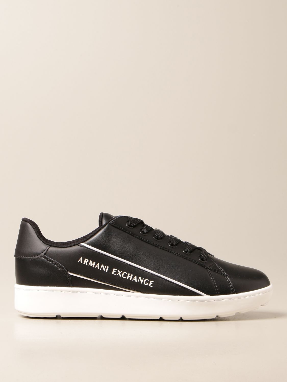 ARMANI EXCHANGE: sneakers in synthetic leather with logo | Sneakers ...
