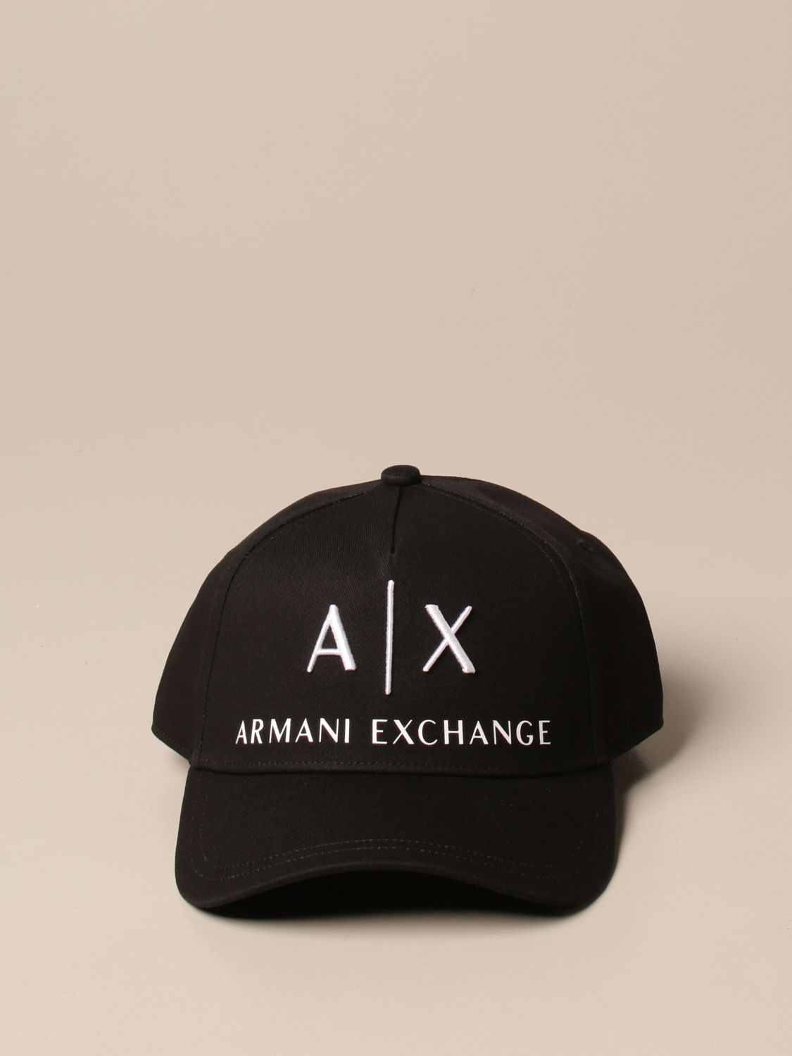 ARMANI EXCHANGE: baseball cap with logo - Black | Armani Exchange hat  954039 CC513 online on 
