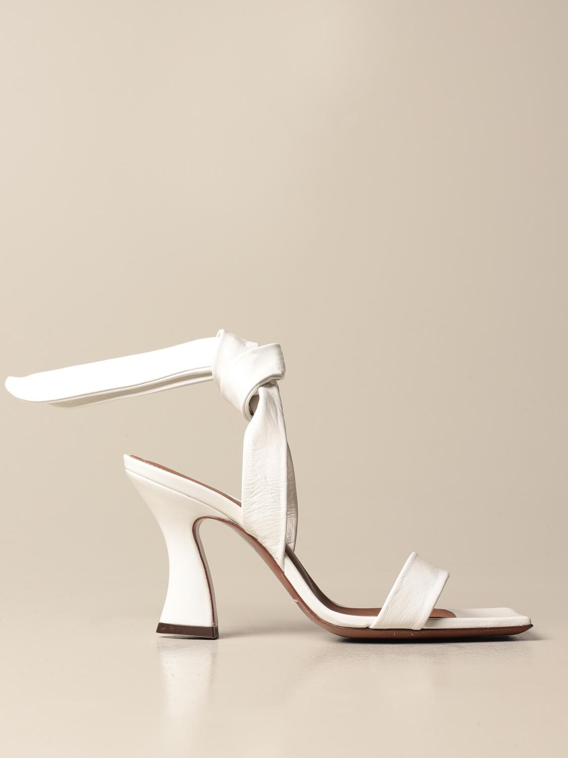 L'autre Chose Outlet: Sandalo in pelle di vitello - Bianco | Sandali Con  Tacco L'autre Chose LDN006 75CP3041 GIGLIO.COM