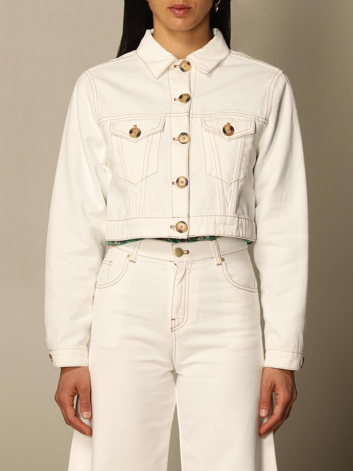 cropped cotton jacket