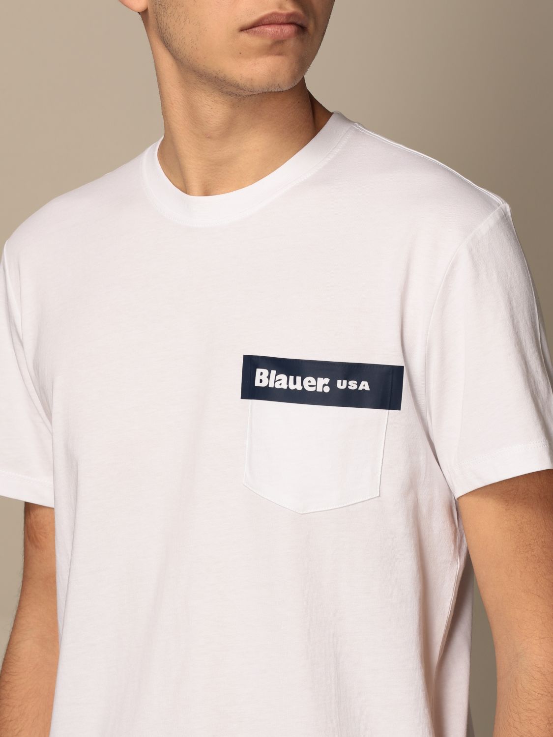 T-shirt Blauer: T-shirt homme Blauer blanc 3