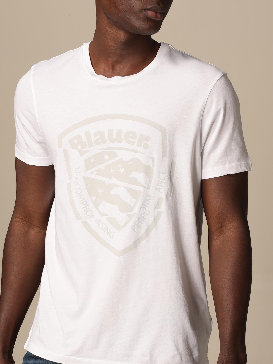 T-Shirt Blauer: Blauer Herren T-Shirt weiß 3