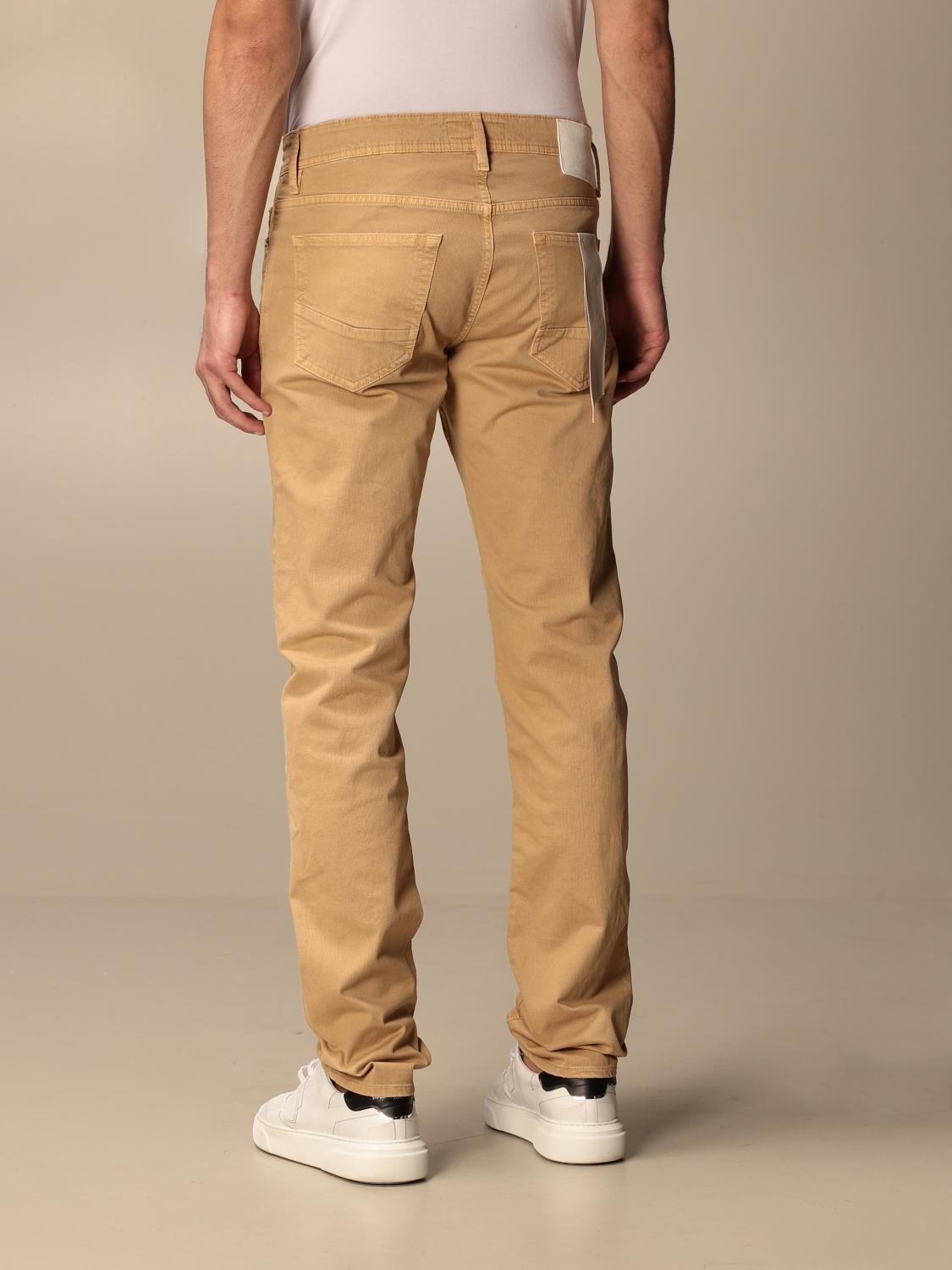 Siviglia Outlet: Pantalone a 5 tasche in cotone - Beige | Pantalone Siviglia  MQ2000 80270 GIGLIO.COM