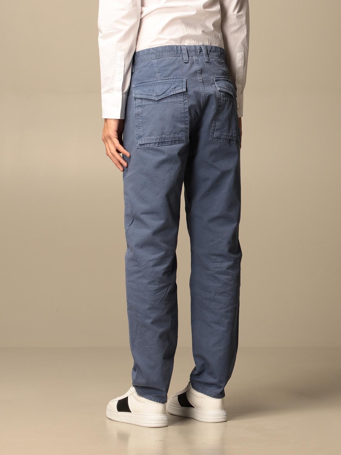 Siviglia Outlet: Pantalone in cotone con tasche a toppe - Marine | Pantalone  Siviglia MQ213W 80620 GIGLIO.COM