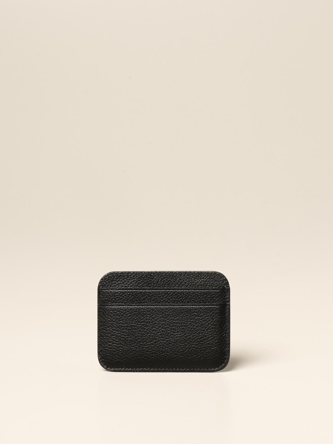 balenciaga card holder black