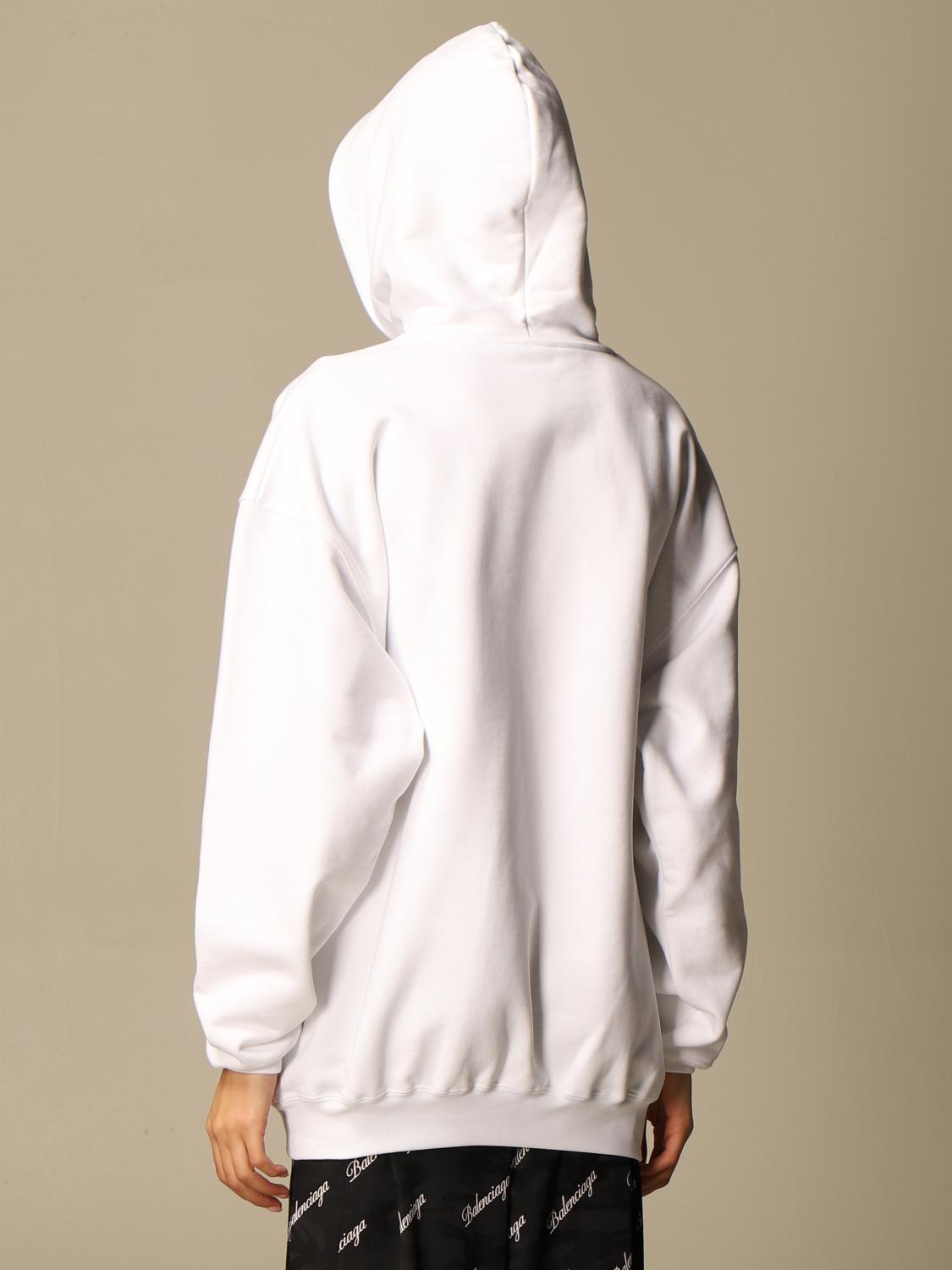 balenciaga white hoodie women's