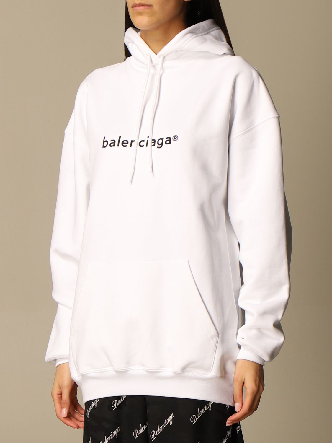 BALENCIAGA: cotton with logo | Sweatshirt Balenciaga Women | Sweatshirt Balenciaga 578135 TIV55 GIGLIO.COM