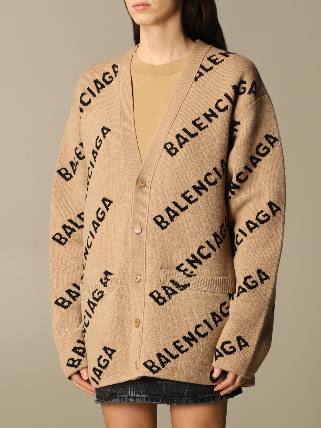 balenciaga grey cardigan