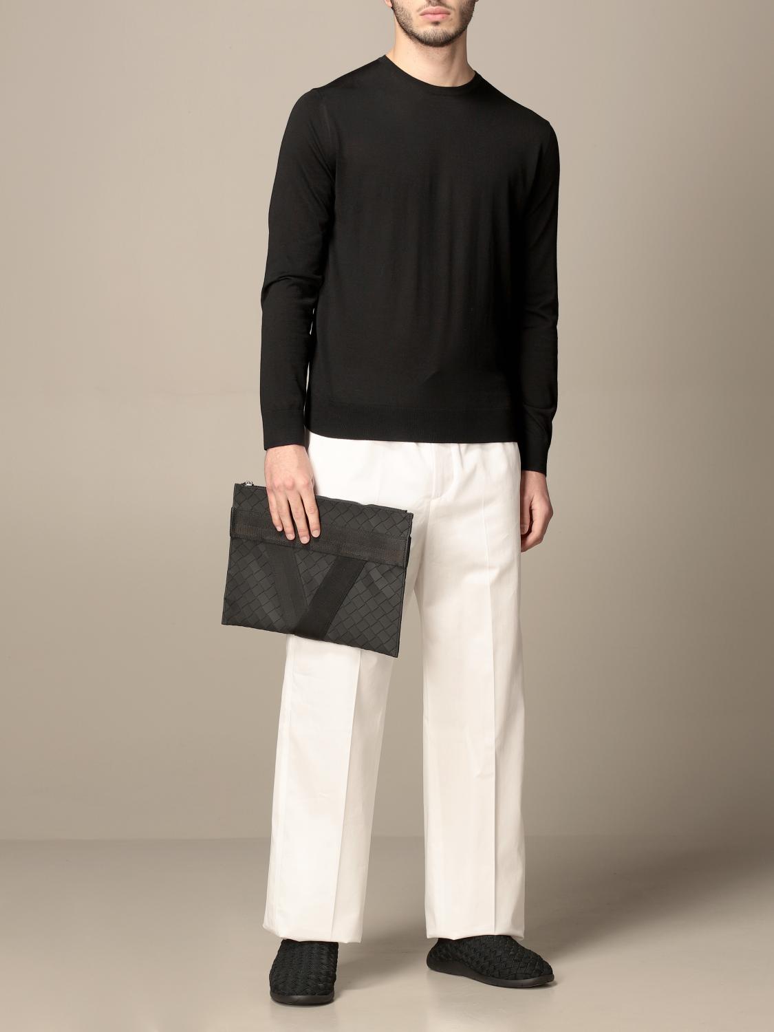 BOTTEGA VENETA Clutch Bag In Woven effect Rubber Briefcase Bottega bottega-veneta-clutch-bag-in-woven-effect-rubber-briefcase-bottega