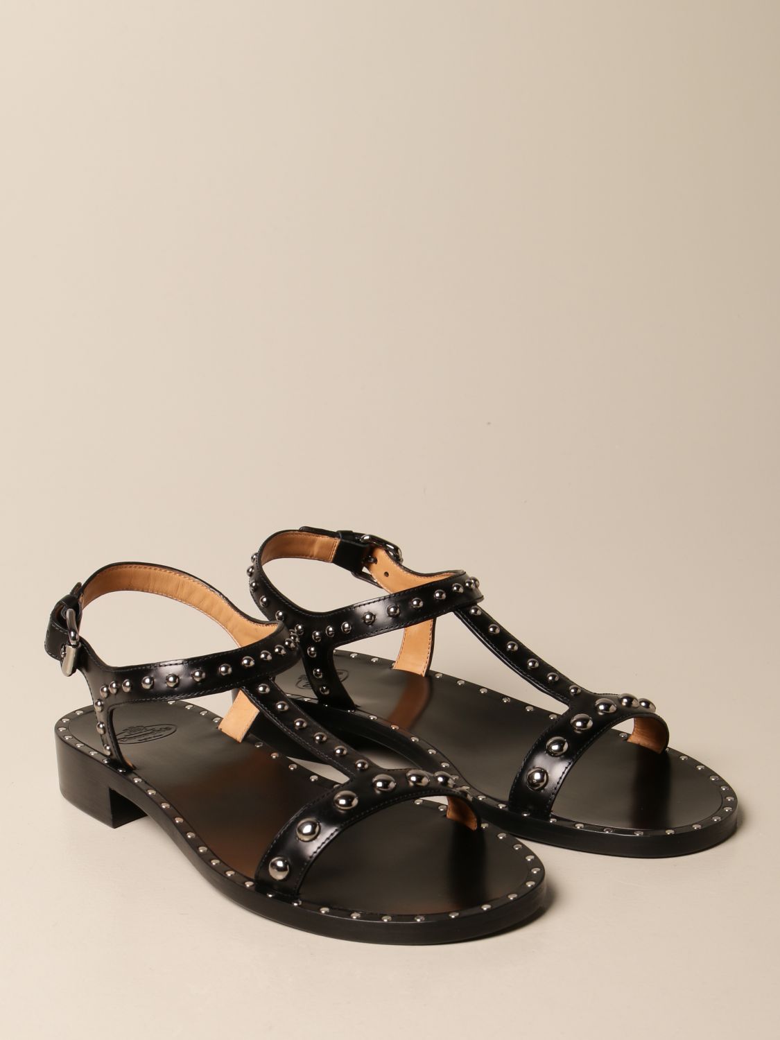 Sandales plates Church's: Chaussures femme Church's noir 2