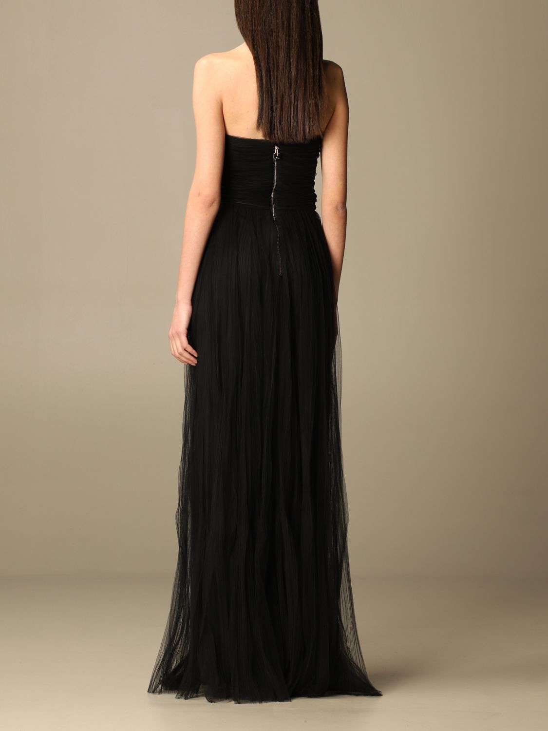 Vestido de Elisabetta Franchi de color Negro Mujer Ropa de Vestidos 