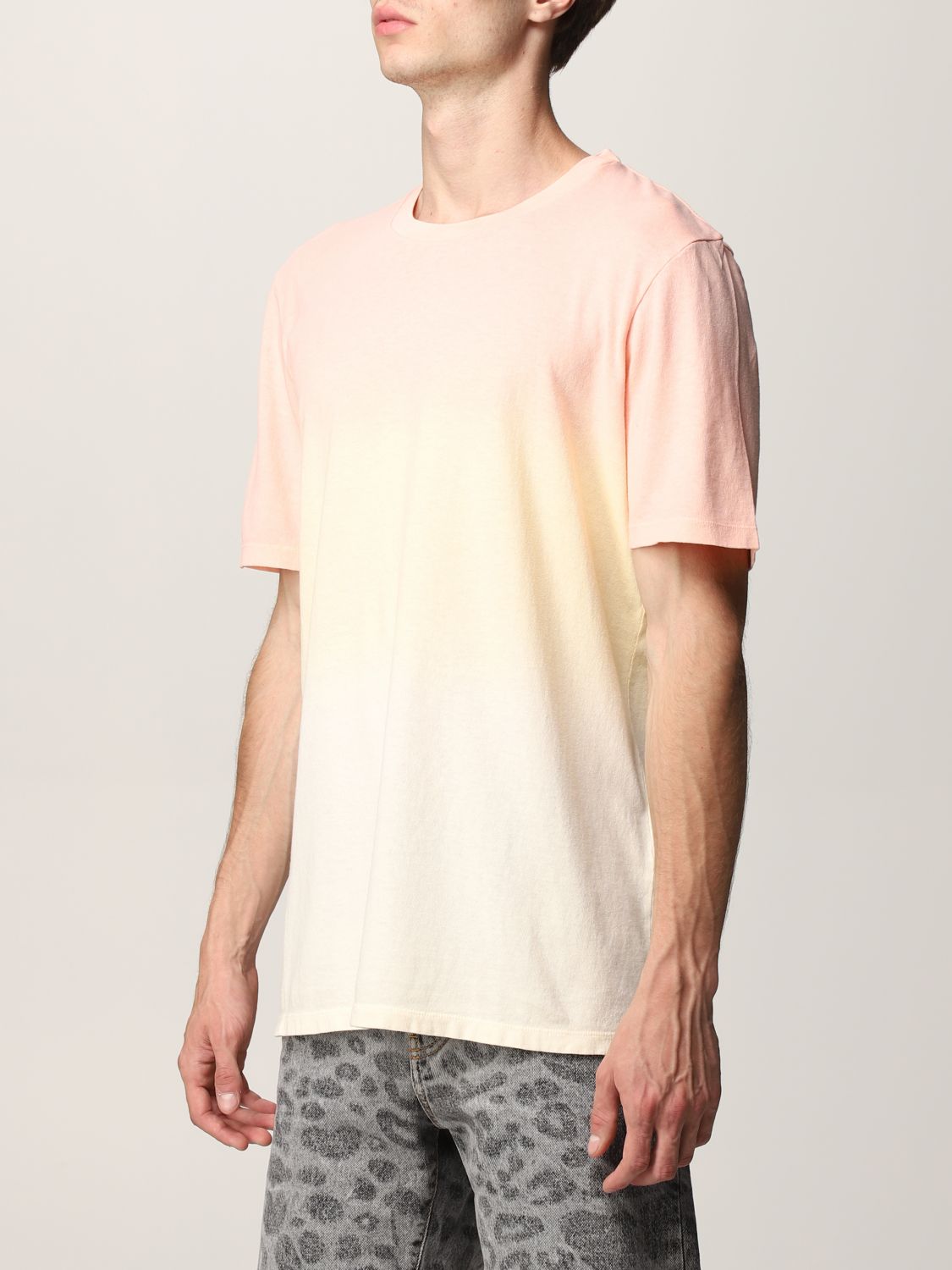 SAINT LAURENT：Tシャツ メンズ - ピンク | GIGLIO.COMオンラインのSaint Laurent Tシャツ