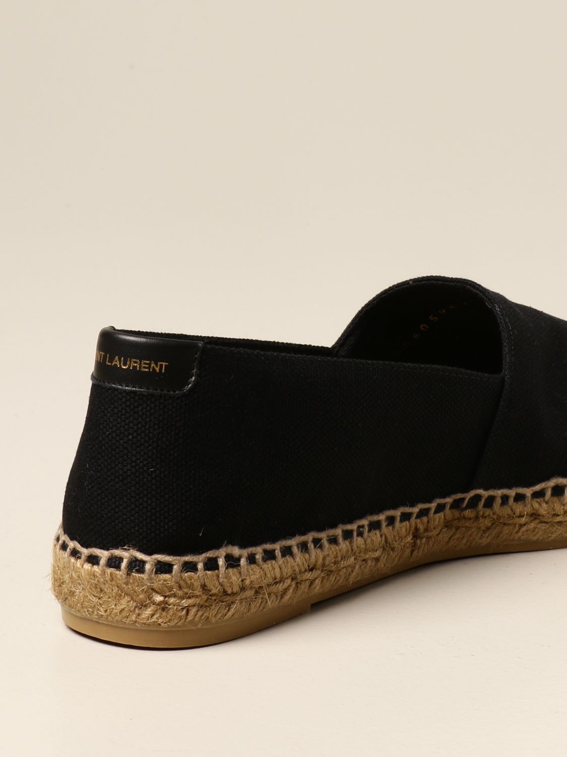 SAINT LAURENT: canvas espadrilles - Yellow Cream  Saint Laurent espadrilles  6059511P210 online at