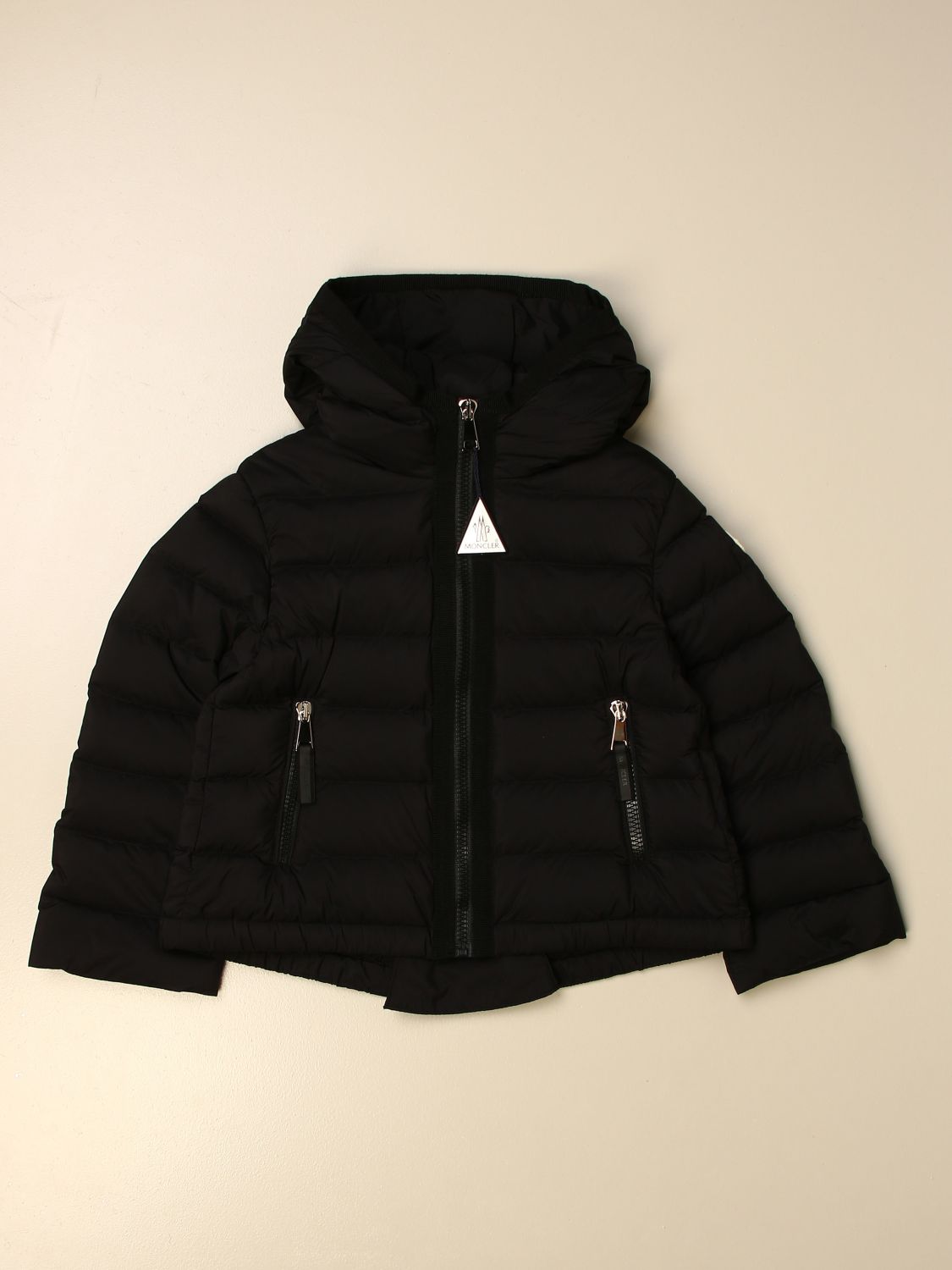 MONCLER: jacket for girl - Black | Moncler jacket 1A50P10 53333 online ...