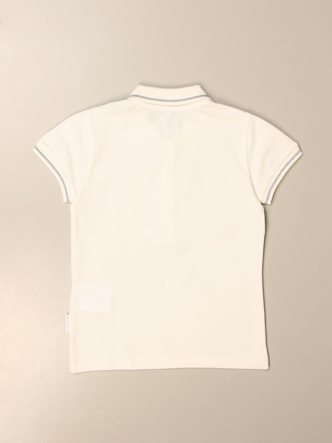 Polo Shirt Moncler: Moncler polo shirt in cotton with laminated logo white 2