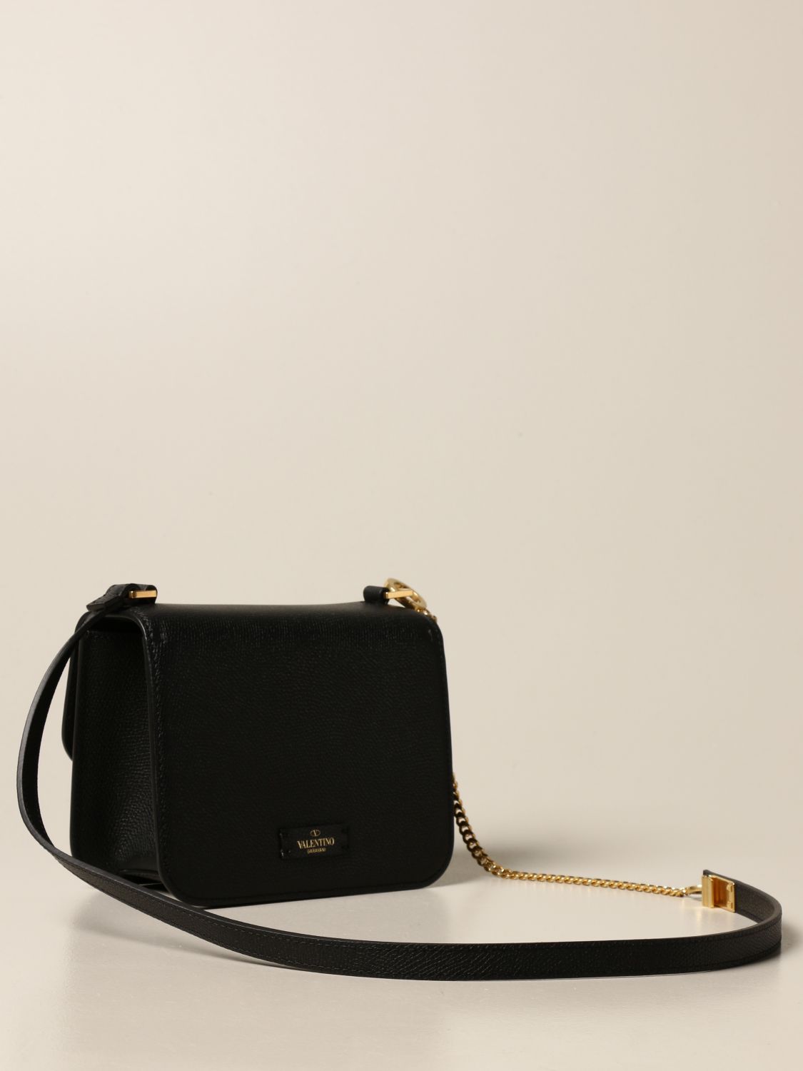 Valentino Garavani Mini Leather Locò Cross-body Bag - Black - One Size