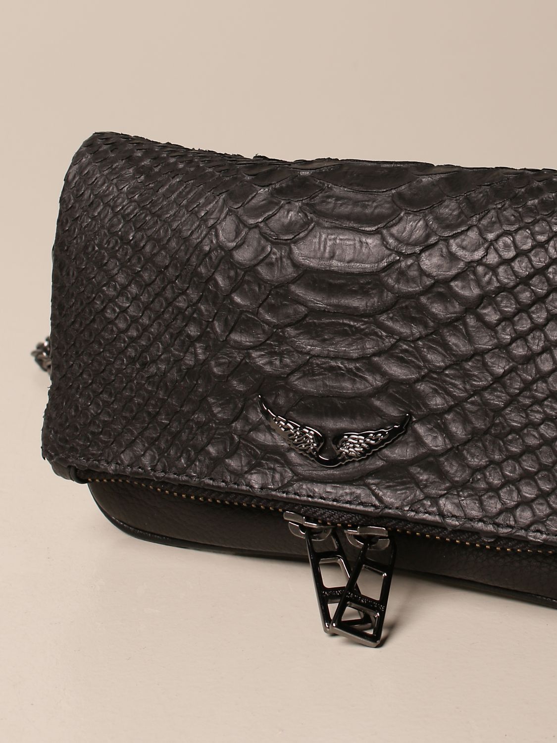 Zadig & Voltaire Crocodile Print One Bag Single Shoulder Bag for Women