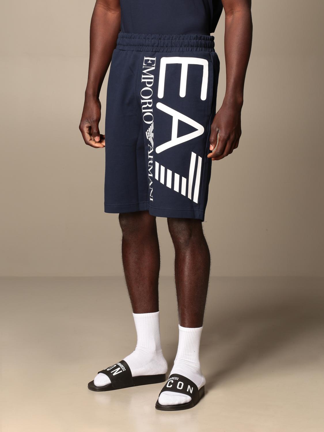 blue ea7 shorts