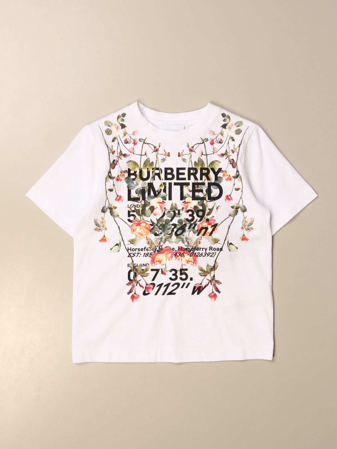 T-Shirt Burberry: T-shirt kinder Burberry weiß 1
