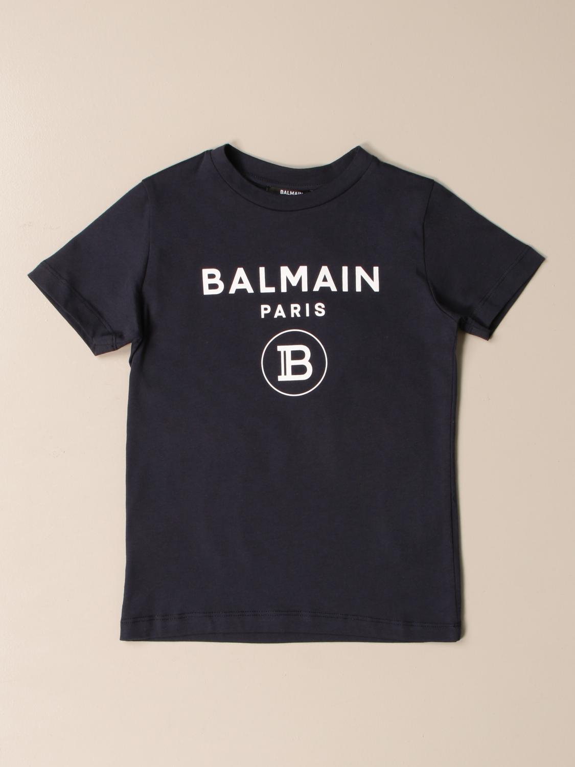 blue balmain t shirt