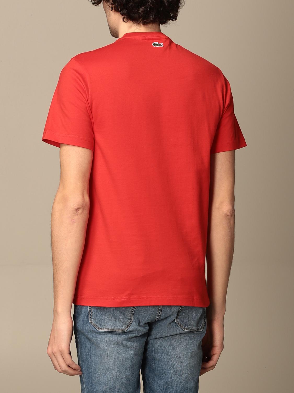 T-shirt Lacoste X Polaroid: T-shirt homme Lacoste X Polaroid rouge 2