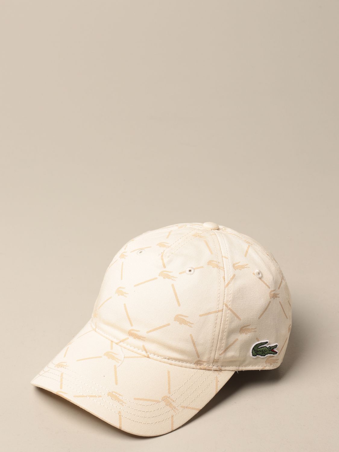 LACOSTE L!VE: for man - Yellow Cream Lacoste hat RK9008 online GIGLIO.COM