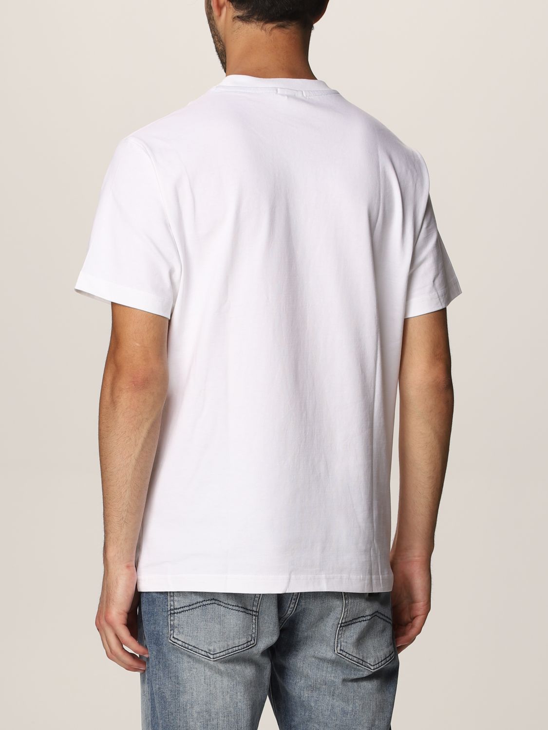 LACOSTE L!VE: T-shirt with logo - White | Lacoste L!Ve t-shirt TH9166 ...
